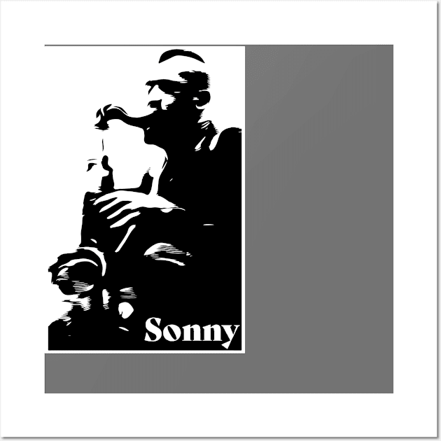 Sonny Rollins Jazz Saxophonist Tshirt, Musician Sax player Tee, Gift Shirt for Jazz Music Lovers, Father's Day Present Shirt, Woodcut Style Wall Art by Jazz Nerd Paradise